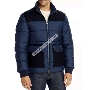 Veste OEM en duvet kaki Veste surdimensionnée personnalisée matelassée à bulles pour hommes - Product Image 4