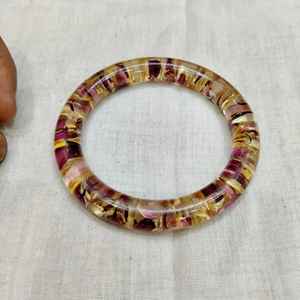 Brazalete de Resina Acrílica Estilo Joyería, Brazalete Acrílico Cuadrado Irregular Ancho Multicolor Deslumbrante Exagerado para Mujer - Product Image 4