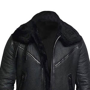 Nouvelle Veste en Cuir Shearling B3 pour Hommes, Design Moderne, Col en Fourrure, Respirante, Grande Taille, Personnalisable, à Vendre - Product Image 4
