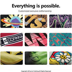 Streetwear Acid Wash Zip up Vintage Oversized High Quality Heavy Weight Embossed Custom Hoodie - Product Image 6