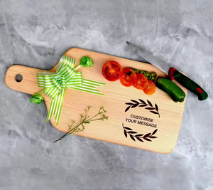 Tabla de cortar de diseño creativo con mango de resina de alta calidad y tabla de cortar queso de madera de acacia a un precio bajo con descuento - Product Image 5