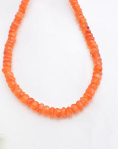 ลูกปัดคาร์เนเลียนเจียระไน 4 มม. ถึง 5 มม. ธรรมชาติบำบัด สำหรับทำเครื่องประดับอัญมณี สร้อยคอ - Product Image 1