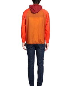 Wholesale Custom Patchwork Color Nylon Windbreaker <b>Jacket</b> Plus Size Breathable Hooded Custom Mesh Lining <b>Summer</b> <b>Jacket</b> - Product Image 2