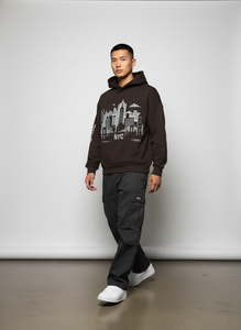 Sudaderas con capucha unisex extragrandes de otoño con cremallera, ecológicas, con logo personalizado, lisas, de algodón premium, de felpa, al por mayor - Product Image 6