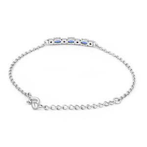 Pulsera de Moda con Dijes Lineales Azules y Plateados - Product Image 6