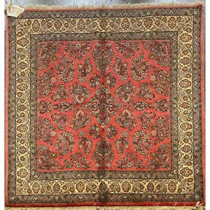 Alfombra persa Sarough única de su tipo, 7'1 x 6'10 - Product Image 1