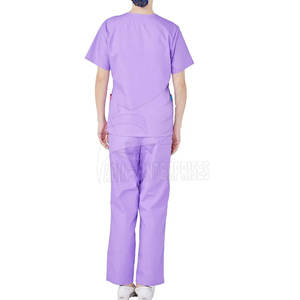 Uniformes légers d'hôpital d'usage de travail de style d'uniforme de gommage médical de couleur unie - Product Image 6