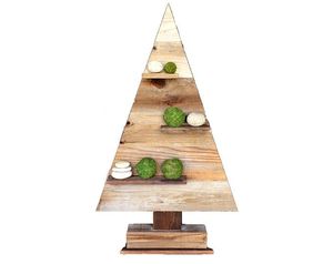 Arbre de Noël unique, décoration écologique, cadeau fait main, arbre en bois ornemental de haute qualité, personnalisable, en cerisier - Product Image 5