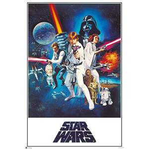 Póster de Star Wars 'C' estilo americano, arte de pared con temática estadounidense, hecho de material de papel duradero - Product Image 1