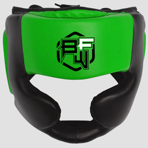 Cowhide Leather <b>MMA</b> <b>Dummy</b> Head Guard Sparring Training Helmet Protector for Boxing and Fighting Gear - Product Image 1