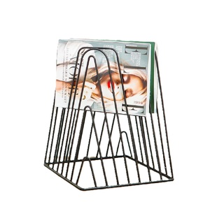 Top Arrival <b>Magazine</b> Rack Black Metal Iron <b>Storage</b> Racks Holders <b>Magazine</b> Rack Office Furniture Home Hotel Office - Product Image 2