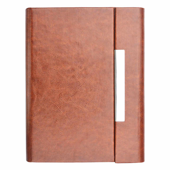 Wholesale Factory Supply Hot Sale A4 Size Office PU Leather Journal Notebook Customized Logo Student Diary