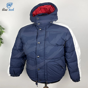 <b>Men's</b> Puffer <b>Jacket</b> 2025 <b>Winter</b> Hooded Front Logo <b>Waterproof</b> Knitted Casual - Product Image 1