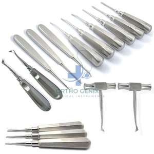 Juego de Instrumentos dentales manuales de 10 elevadores de raíz de luxación para instrumentos de Cirugía Dental de extracción de dientes - Product Image 4