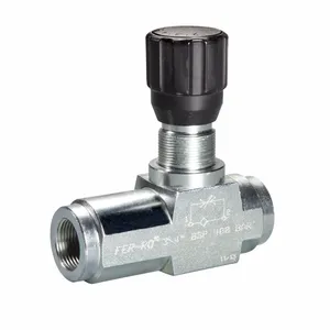 Vanne de régulation de débit d'huile hydraulique manuelle avec structure à aiguille - Product Image 1