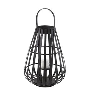 Chandelier élégant traditionnel en métal noir mat Lanterne intérieure extérieure de style vintage pour événements Parités - Product Image 1