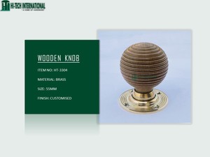 Perilla de puerta de madera de teca, perilla de puerta de colmena, Hardware victoriano, alta calidad, fabricante a granel, venta al por mayor - Product Image 6