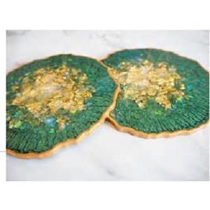 Accessoires de décoration de table les plus vendus, sous-verres en résine faits à la main pour la maison et l'hôtel, disponibles en gros - Product Image 2