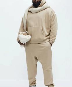 Sudadera con Capucha y Cremallera, Sudadera Básica de Algodón Combinado, Sudadera Extra Grande para Hombre, Personalizable - Product Image 4