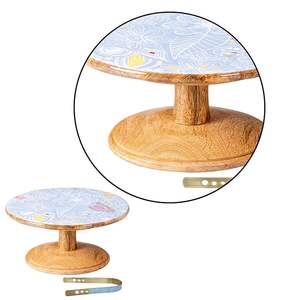 ขาตั้งเค้กไม้ทรงกลม ราคาประหยัด ทำมือ มีสินค้าในสต็อก เหมาะสำหรับจัดแสดงขนมในงานอีเว้นท์และใช้ในบ้าน ดูหรูหรา - Product Image 5