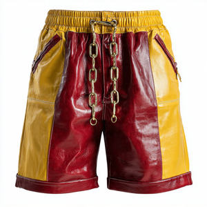 Baggy Cargo Leather <b>Shorts</b> Women Belt Waist Streetwear Leather <b>Shorts</b> Ladies <b>White</b> Leather Outerwear <b>Shorts</b> Women's - Product Image 5