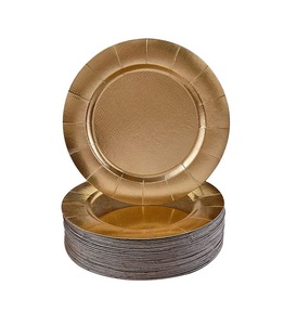Plaque de chargeur classique en métal avec une texture rustique unique, parfaite pour le dîner festif et un style de décoration haut de gamme - Product Image 3