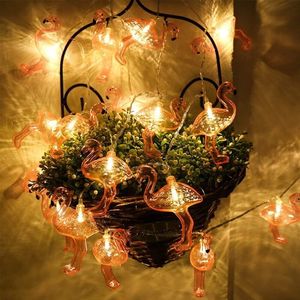9 Ft luci a LED di fenicottero bianco caldo batteria e USB azionato per feste giardino natale e decorazioni di san valentino - Product Image 4