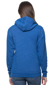 เสื้อฮู้ดมีซิปสีรอยัลบลูแบบ Tri-Blend - Product Image 6