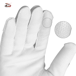 High Quality <b>Light</b> Weight Leather <b>Batting</b> Gloves Pakistan Wholesale Price Custom Logo Catcher Position Baseball Sports - Product Image 4