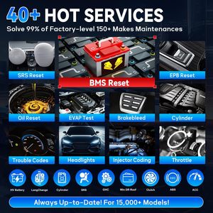 Tester Batteria Ultra Scanner 5-in-1 VCMI Mappa Topologica Intelligente Programmazione ECU Codifica Display LCD 12V Strumento Diagnostico - Product Image 2