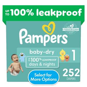 Pampers Pañales Secos para Bebés Absorbentes Desechables XXL Tamaño 4 Suministro para un Mes (252 Unidades)-Venta Al por Mayor - Product Image 1