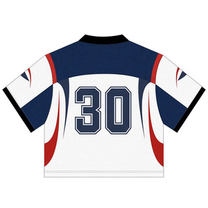 Blank <b>Football</b> Jersey Hip Hop Sports Mesh Practice Heat-Transfer Printed American <b>Football</b> Uniform Short Anti-Bacterial - Product Image 1