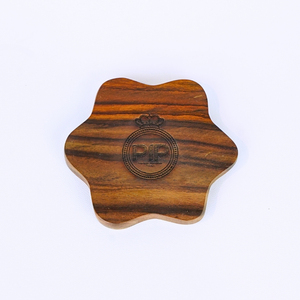 ที่รองแก้วไม้สักลายดอกไม้งานทำมือสไตล์มินิมอลของตกแต่งบ้านทันสมัยสำหรับงานแต่งงานชั้นสูงชุดถ้วยกาแฟชากาแฟวันเกิด - Product Image 6