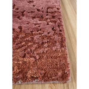 Alfombra Kavi de Lana y Seda de Bambú Anudada a Mano, Rosa y Morado Abstracto, Nueva, 9x12, para Decoración de Sala de Estar, Modelo Teoría del Caos Esk-361 - Product Image 4