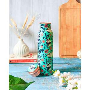 ขวดน้ำทองแดงบริสุทธิ์ที่สง่างามออกแบบมาให้กันการรั่วซึมสำหรับการใช้งานประจำวันช่วยเพิ่มความชุ่มชื้นในการเดินทาง - Product Image 6