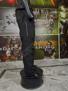 กางเกงสกีสีดำสำหรับผู้ชายแจ็คเก็ตกันน้ำกันลมสำหรับฤดูหนาวมีกระเป๋ามีซิป - Product Image 4