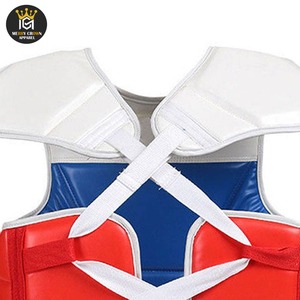 MMA Chest Guard sets de boxe en cuir véritable Protège-poitrine personnalisable Protège-poitrine en gros à bas prix - Product Image 6