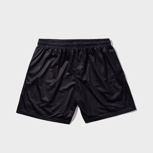 Pantalones cortos de malla para fitness de calle para hombre con logotipo personalizado impreso, cintura elástica cómoda, diseño de sublimación sólido - Product Image 3