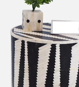 Uniquely Handcrafted Resin and MDF Inlay <b>Round</b> <b>Stool</b>/E Ottoman with Floral Design Bedroom Living Room Decor - Product Image 4