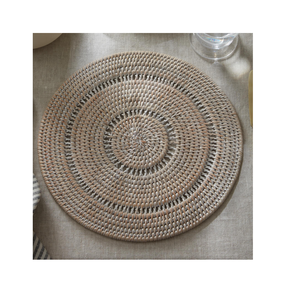 Placa de cargador de ratán para manualidades antiguas más vendidas, manteles individuales grabados para fiesta de boda para mesa de comedor, artículo decorativo - Product Image 1