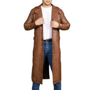 Chaqueta de Cuero Marrón para Hombre, Estilo Urbano, con Cuello Alto y Diseños Personalizables - Product Image 6