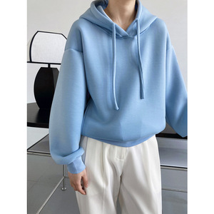 เสื้อฮู้ดดี้ผ้าฟลีซฤดูหนาวทรงหลวมแบบดรอปโชลเดอร์ สกรีนโลโก้ได้ ผ้าฝ้าย 100% คุณภาพสูง สไตล์วินเทจ จัดส่งฟรี สำหรับผู้ชาย - Product Image 3