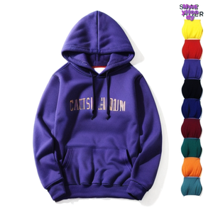 Sweat-shirts personnalisés en molleton 100% coton de qualité supérieure avec poche, motif uni tendance, séchage rapide, hiver - Product Image 2