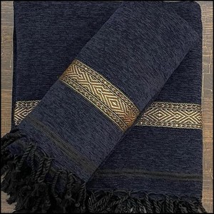 ผ้าคลุมไหล่ขนสัตว์ทำจากหนังแท้สำหรับผู้ชาย - Product Image 1