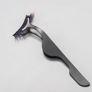 Pince à cils de précision en acier inoxydable, applicateur à pointe lisse pour l'application d'extensions de cils, logo personnalisé - Product Image 1