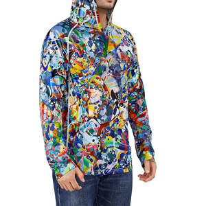 เสื้อฮู้ดตกปลาแห้งเร็วผ้าโพลีเอสเตอร์100% แบบมีสไตล์ป้องกันแสงแดดแขนยาวใส่สบาย - Product Image 2