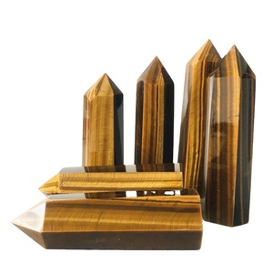 Torre de Cristal de Ojo de Tigre Natural, Obelisco Pulido para Sanación, Reiki, Chakra, Meditación, Decoración del Hogar, Piedra de Regalo - Product Image 1