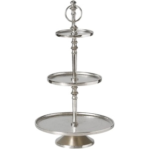 Elegant And Durable Stainless Steel And <b>Crystals</b> Metal Cake <b>Stand</b> High Quality Dessert Display for Weddings And Parties - Product Image 2