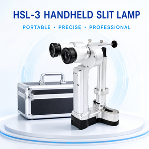 Microscope à fente LED portable compact à prix abordable pour examen ophtalmique, idéal pour les cliniques mobiles et les visites à domicile - Product Image 1