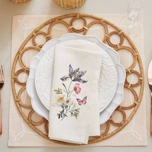 High End Quality Rattan Charger Plate Natural Wicker <b>Round</b> <b>Placemat</b> From Vietnam - Product Image 6